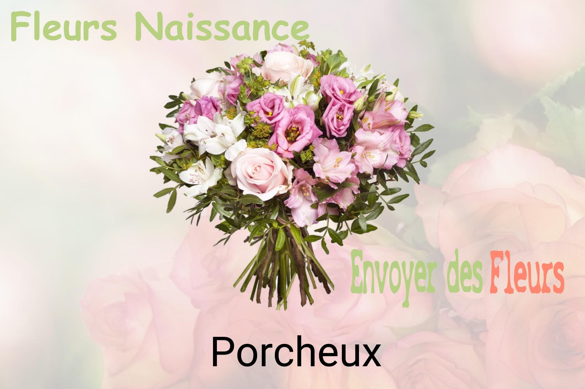 Bouquet de fleurs de naissance livré à Porcheux